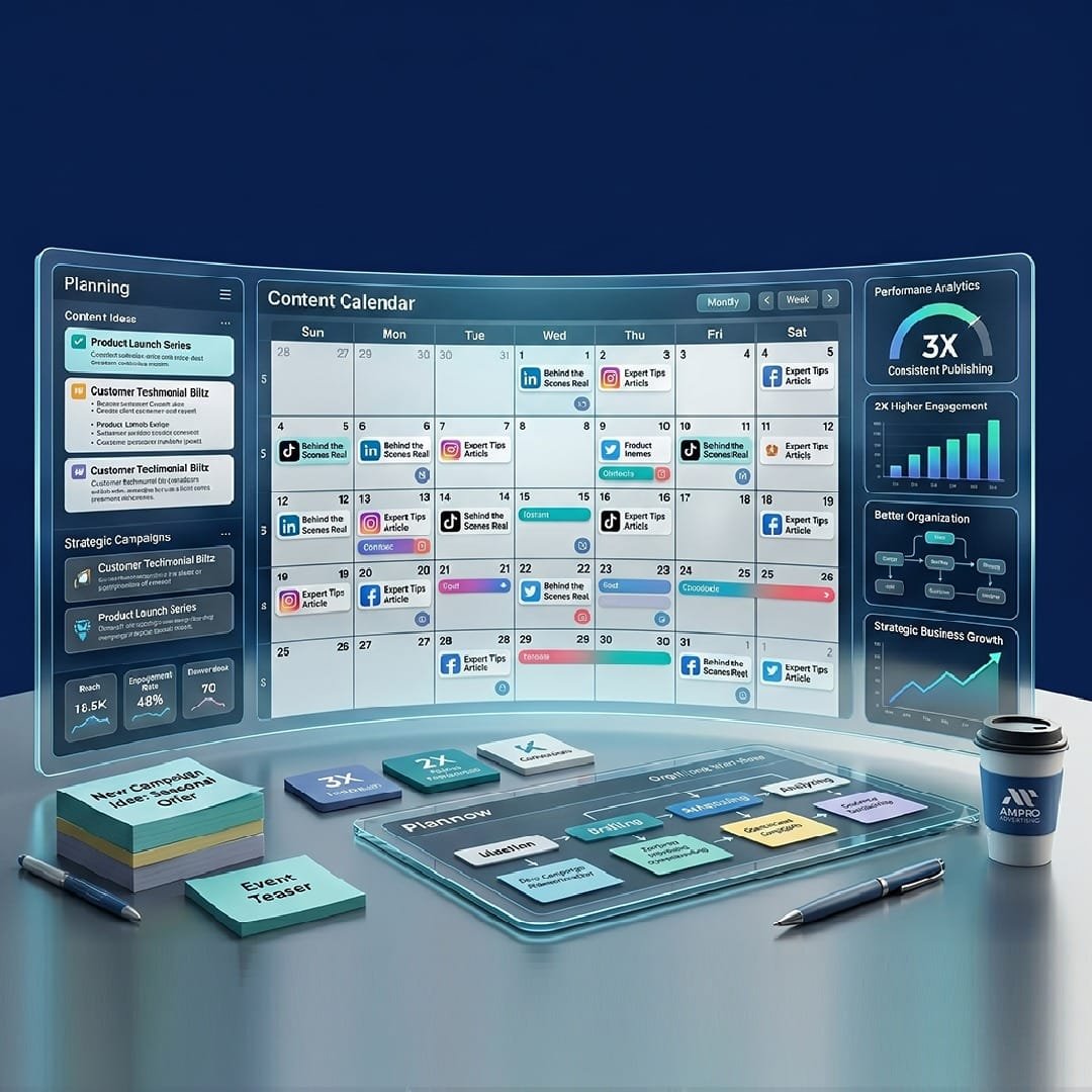 Professional Content Calendar Planning
